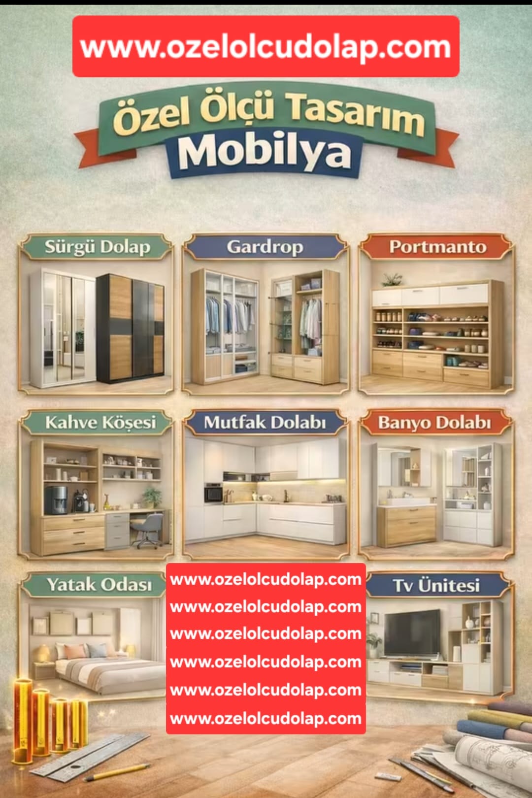 özel ölçü dolap yaptırma
